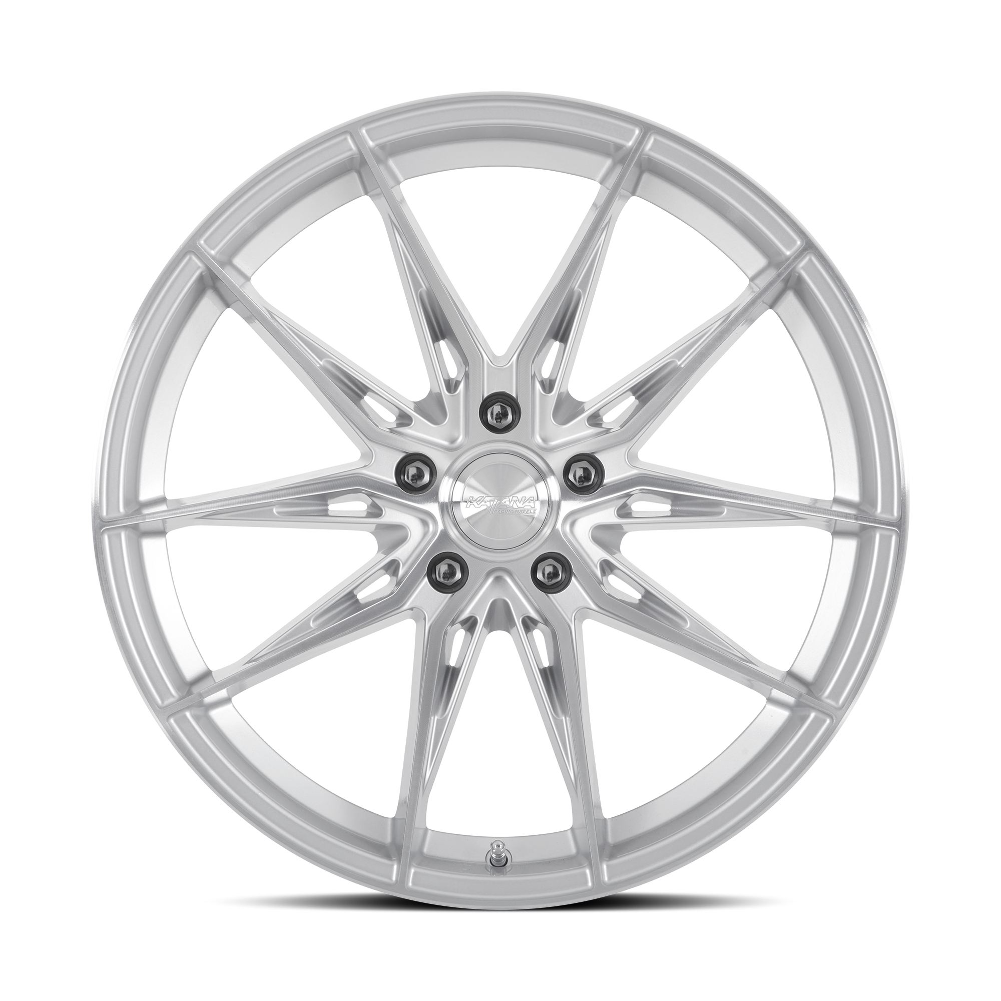 Katana KR10 Gloss Silver Machine Face wheel