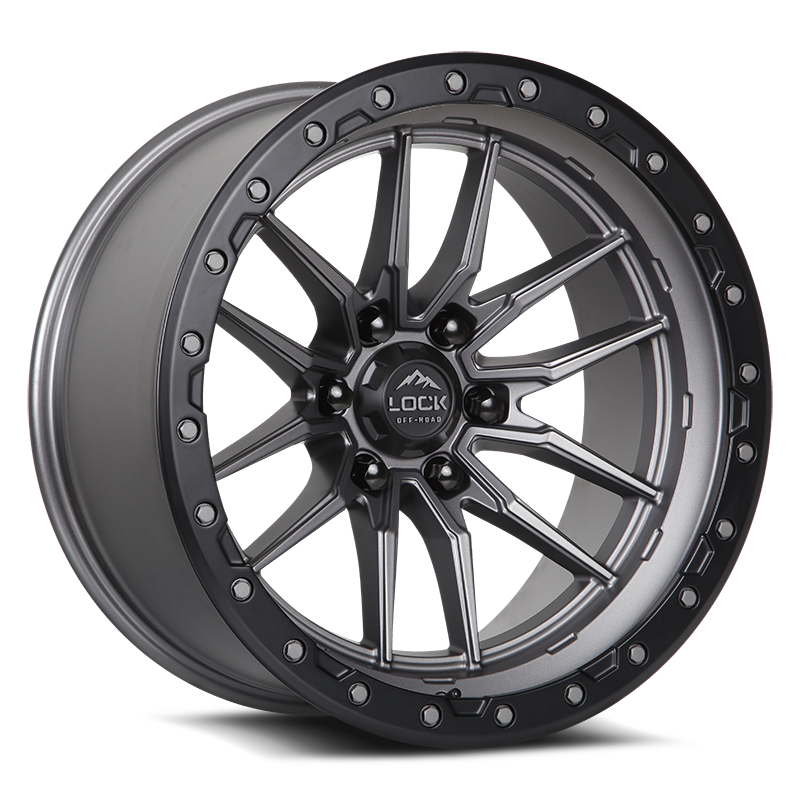 Lock Off-Road Krawler Matte Grey wheel