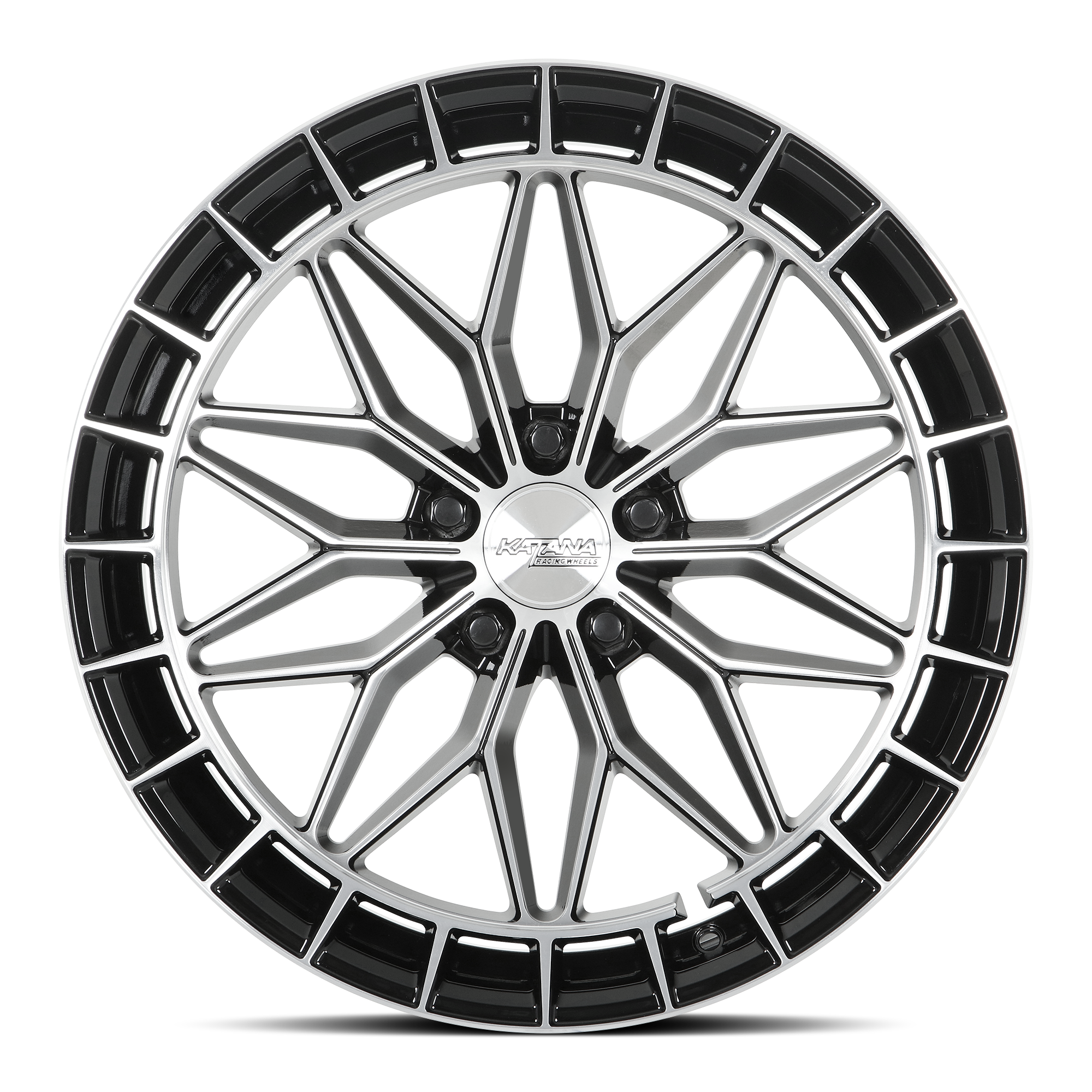 Katana KR12 Gloss Black Machine Face wheel