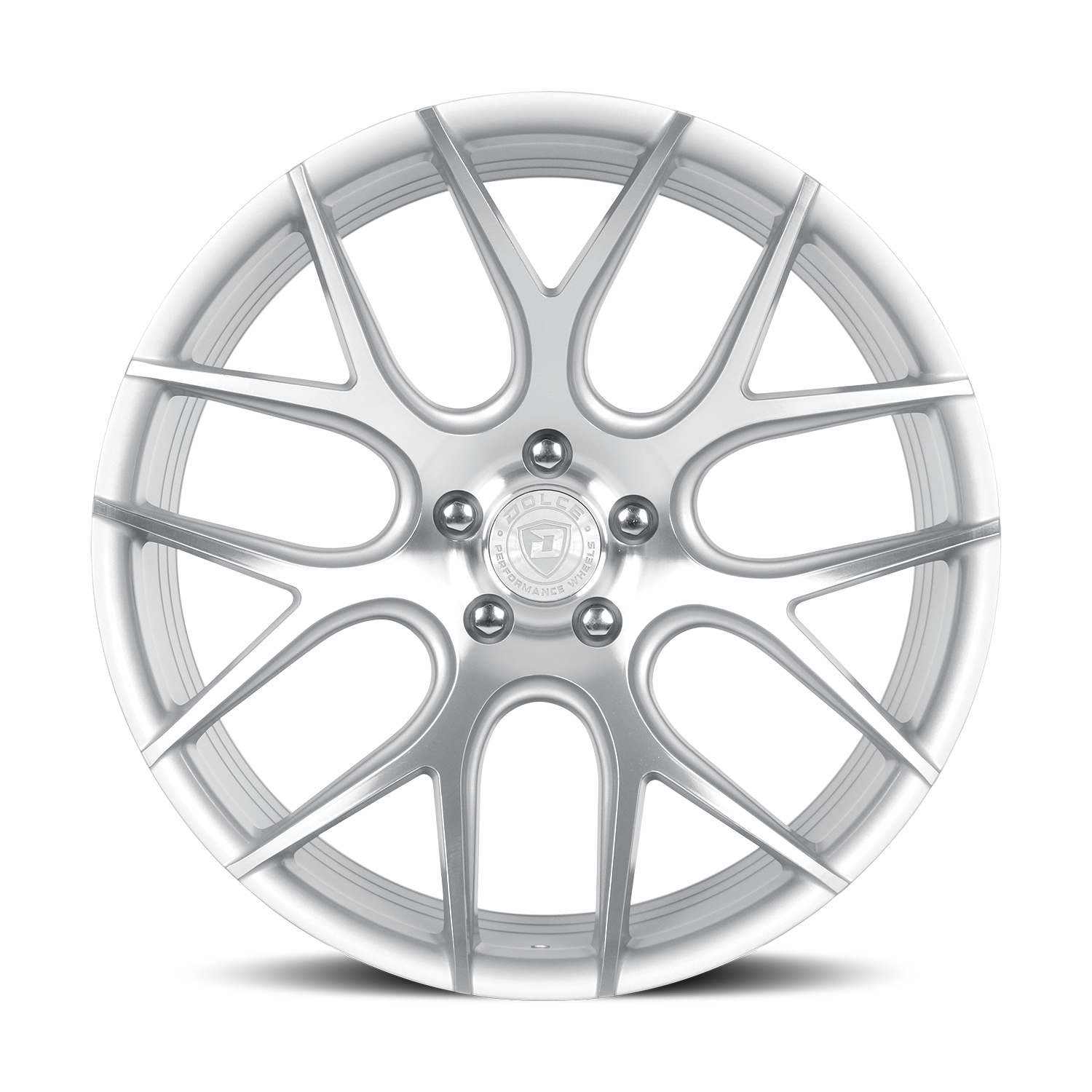 Dolce Performance Monza Gloss Silver Machined Face roue