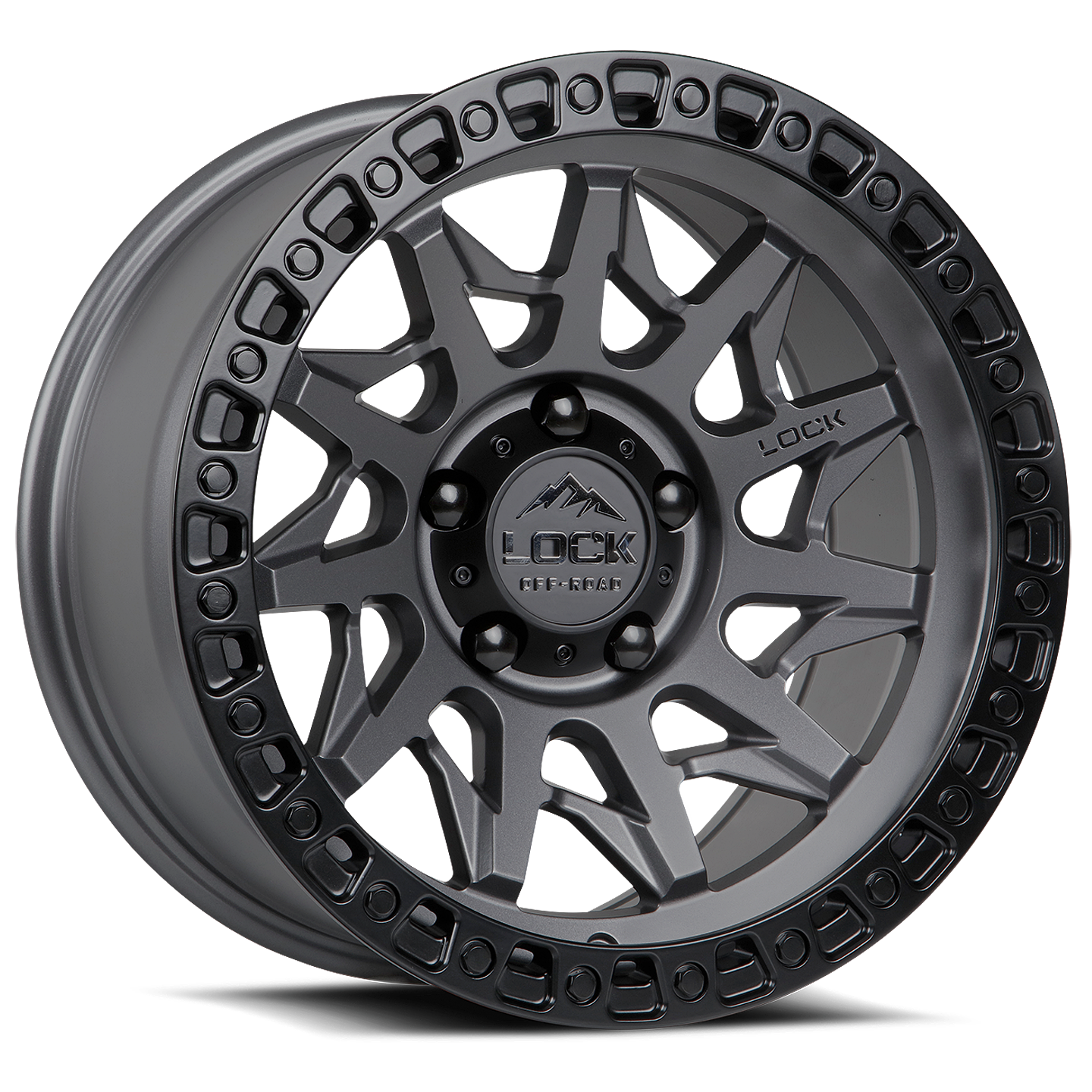 Lock Off-Road Lunatic Matte Grey wheel