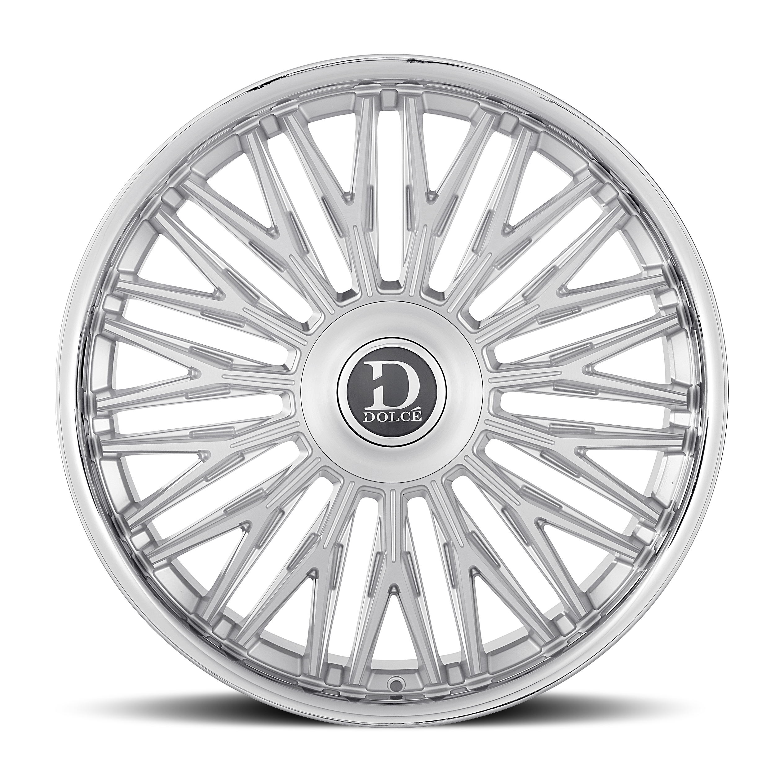 DOLCE LUXURY Lusso Gloss Sliver Brushed Face Stainless Lip roue