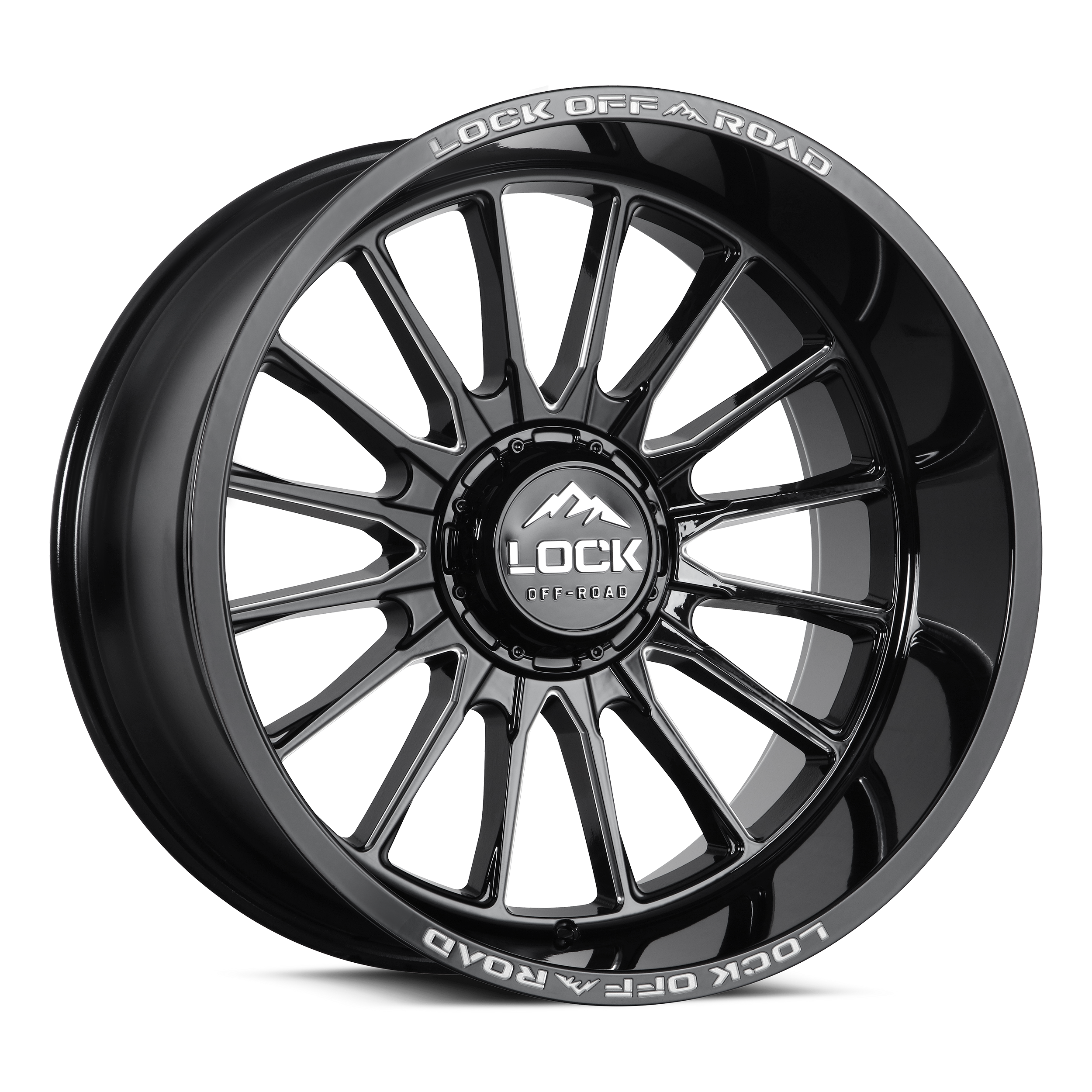 Lock Xtreme Striker Gloss Black Milled roue