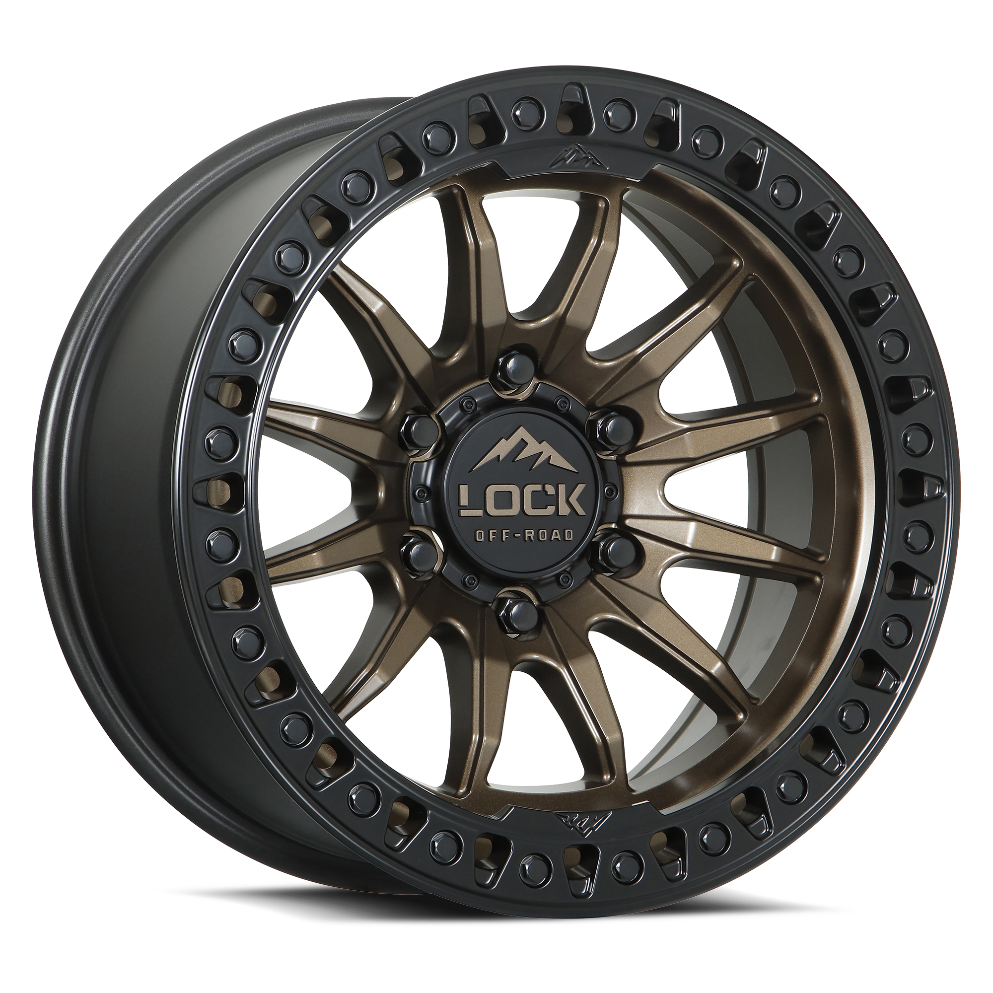 Lock Off-Road Trail Matte Bronze W/ Matte Black Ring wheel